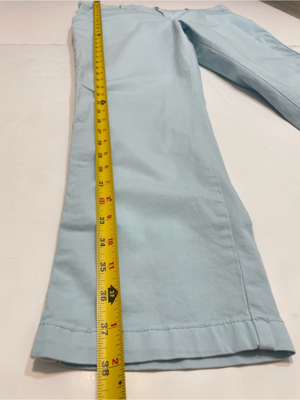 GAP Light Blue Girlfriend Chino Pants - Size 14 - Picture 3 of 13